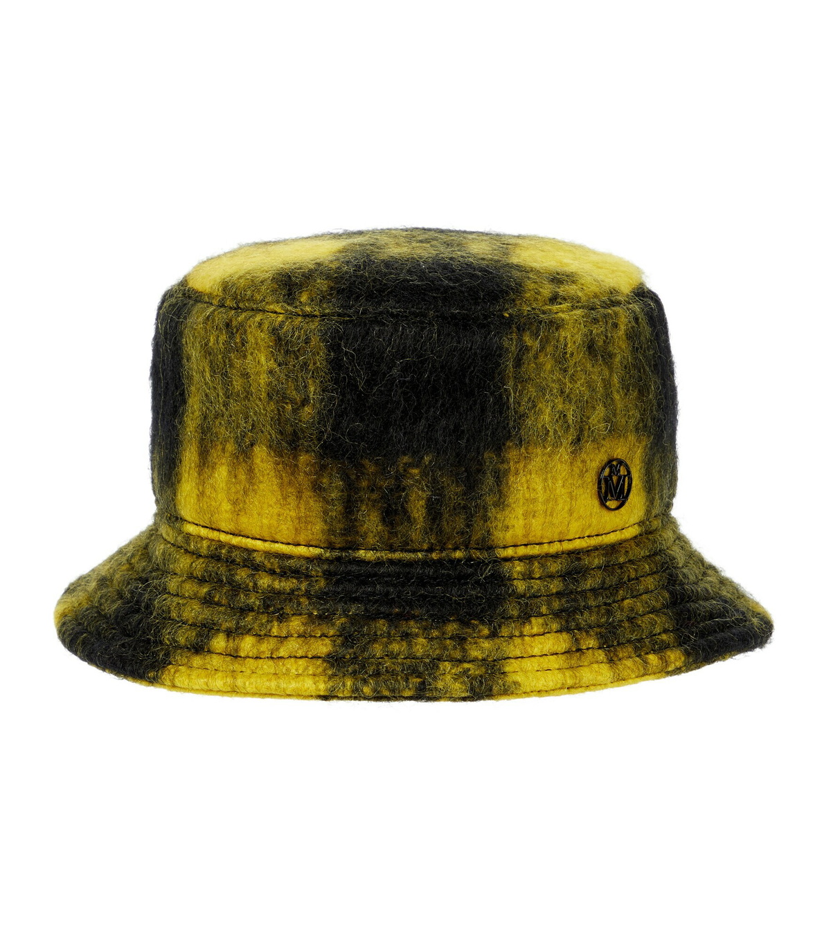 Maison Michel - Jason checked mohair-blend bucket hat