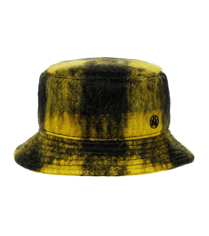Photo: Maison Michel - Jason checked mohair-blend bucket hat