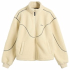Dime Women's Polar Fleece Sherpa Zip in Cream
