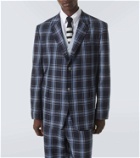 Thom Browne Checked wool and linen blazer