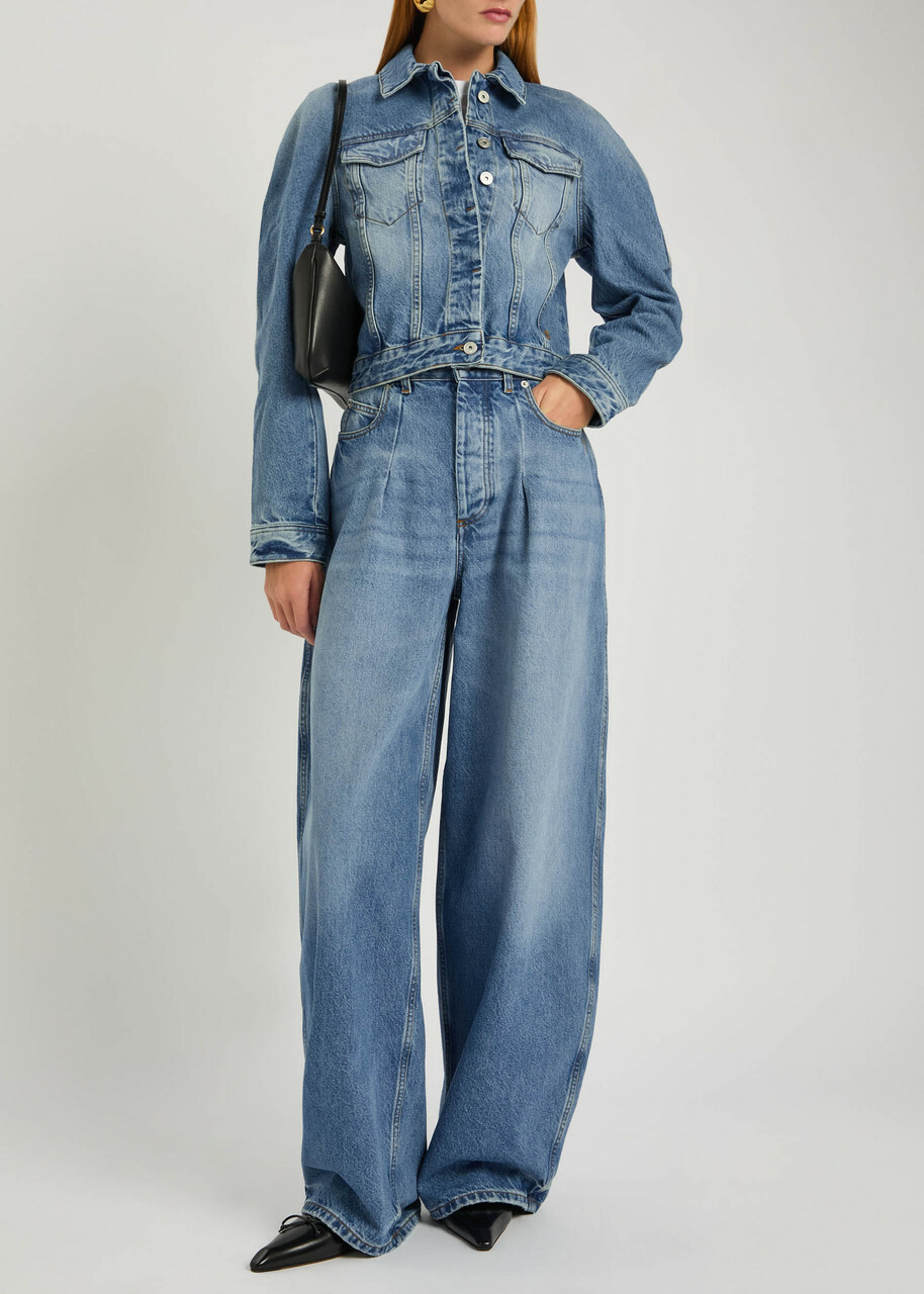 Jacquemus Le Ovalo De-nîmes Panelled Denim Jacket