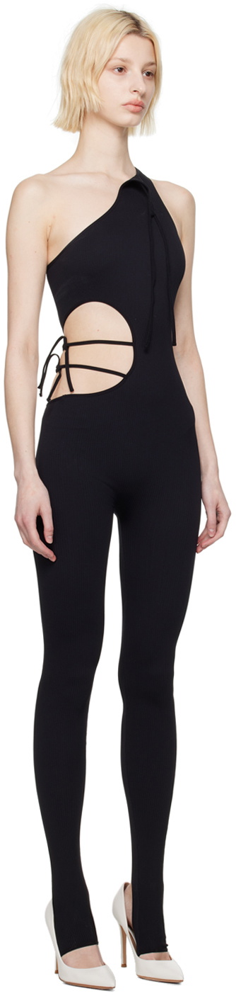 ANDREĀDAMO Black Cutout Jumpsuit