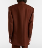 Saint Laurent Double-breasted cashmere blazer