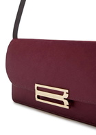 Victoria Beckham Dorian East-west Satin Clutch - Burgundy - One Size