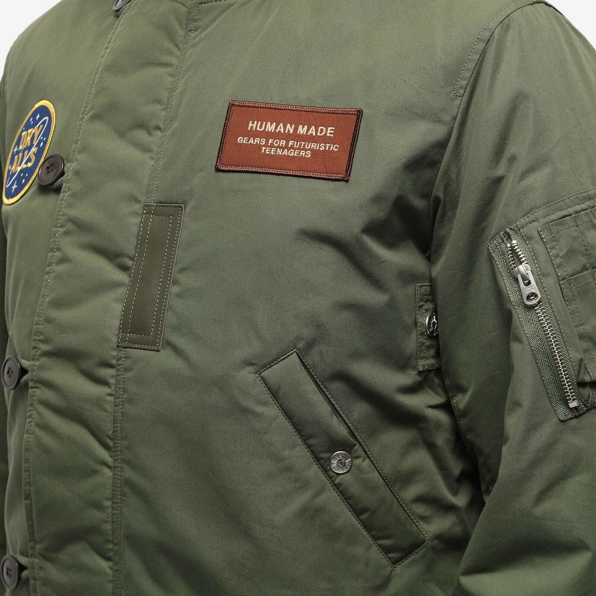 Human Made Men's Flight Jacket in Olive Drab