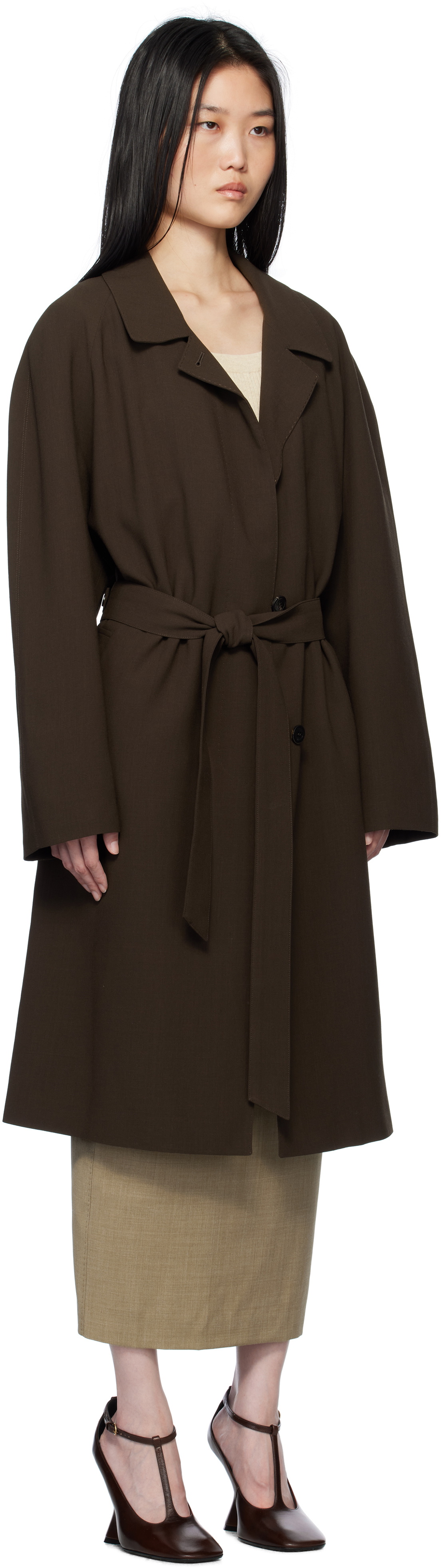 LE17SEPTEMBRE Brown Belted Coat