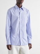 Husbands - Striped Supima Cotton-Poplin Shirt - Blue