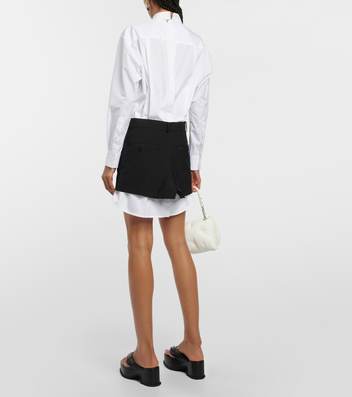 Sacai x Thomas Mason cotton minidress Sacai
