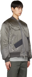 Undercoverism Gray Padded Bomber