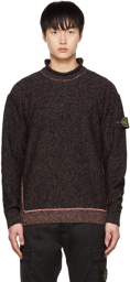 Stone Island Black & Pink Patch Sweater