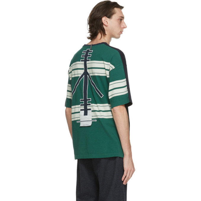 Craig Green Black and Green Champion Reverse Weave Edition 80s T