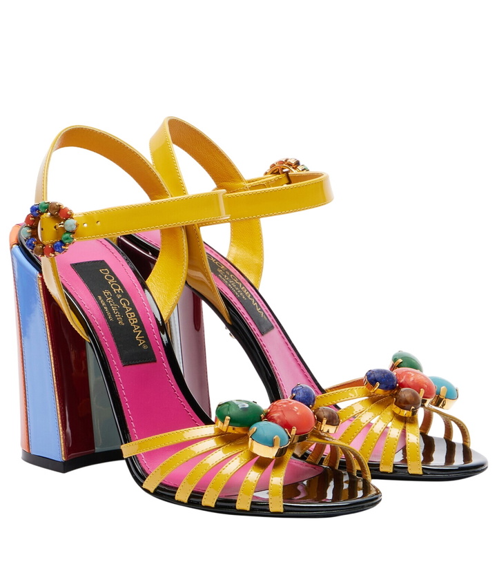 Photo: Dolce&Gabbana Keira embellished leather sandals