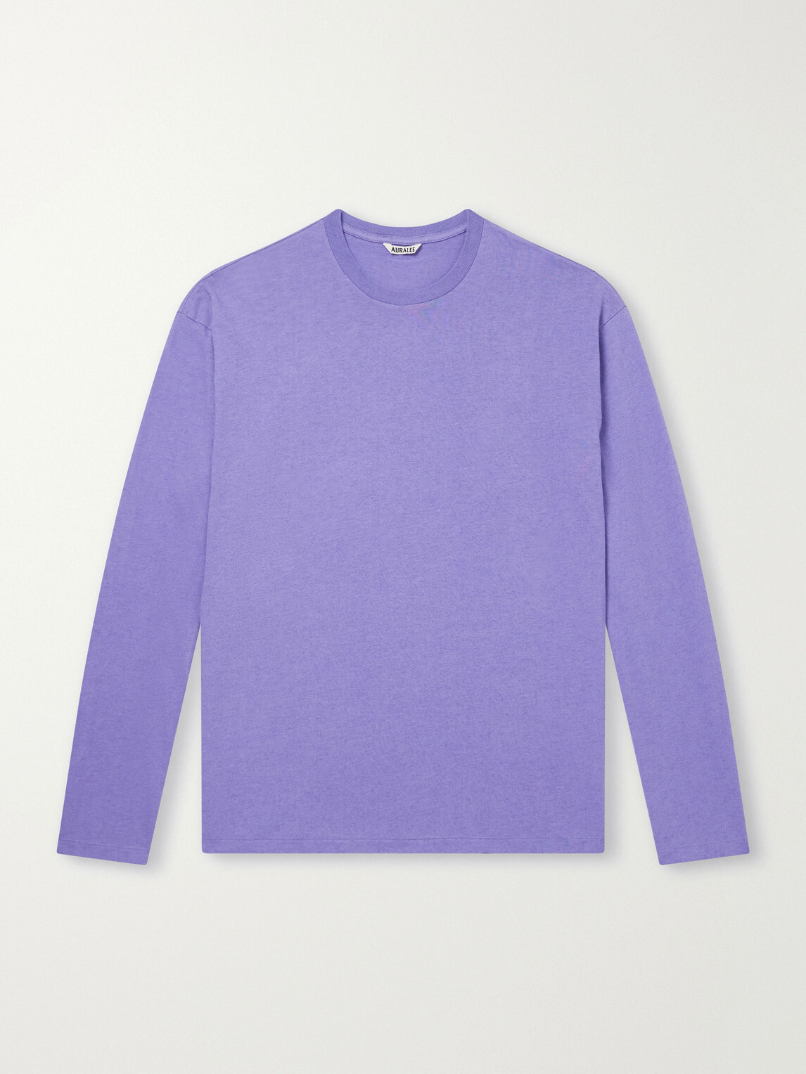 Auralee - Cotton-Jersey T-Shirt - Purple