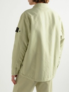 Stone Island Shadow Project - Logo-Appliquéd Garment-Dyed Padded Corduroy Overshirt - Neutrals