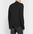 Rick Owens - Black Slim-Fit Wool-Blend Seersucker Suit Jacket - Black