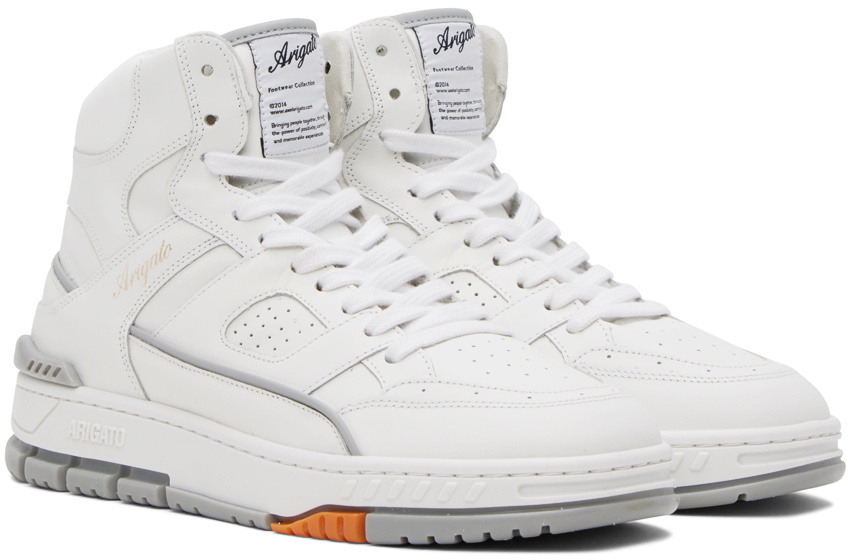 Axel Arigato White & Gray Area Hi Sneakers