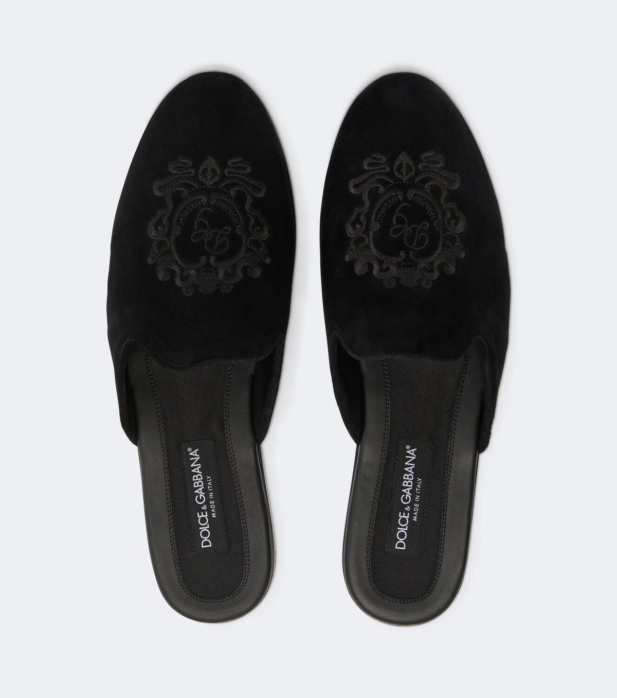 Dolce&Gabbana Embroidered suede mules
