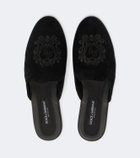 Dolce&Gabbana Embroidered suede mules