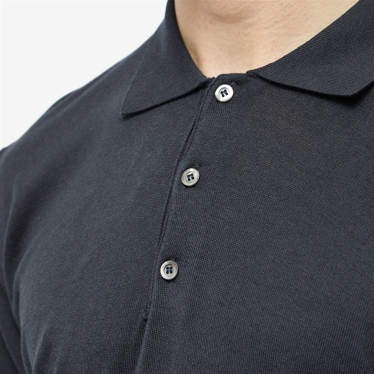 Officine Generale Men's Officine Générale Brutus Knitted Polo Shirt in ...