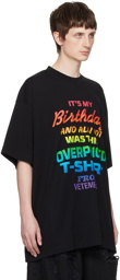 VETEMENTS Black Printed T-Shirt