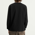 Metalwood Studio Men's Word Long Sleeve T-Shirt in Black