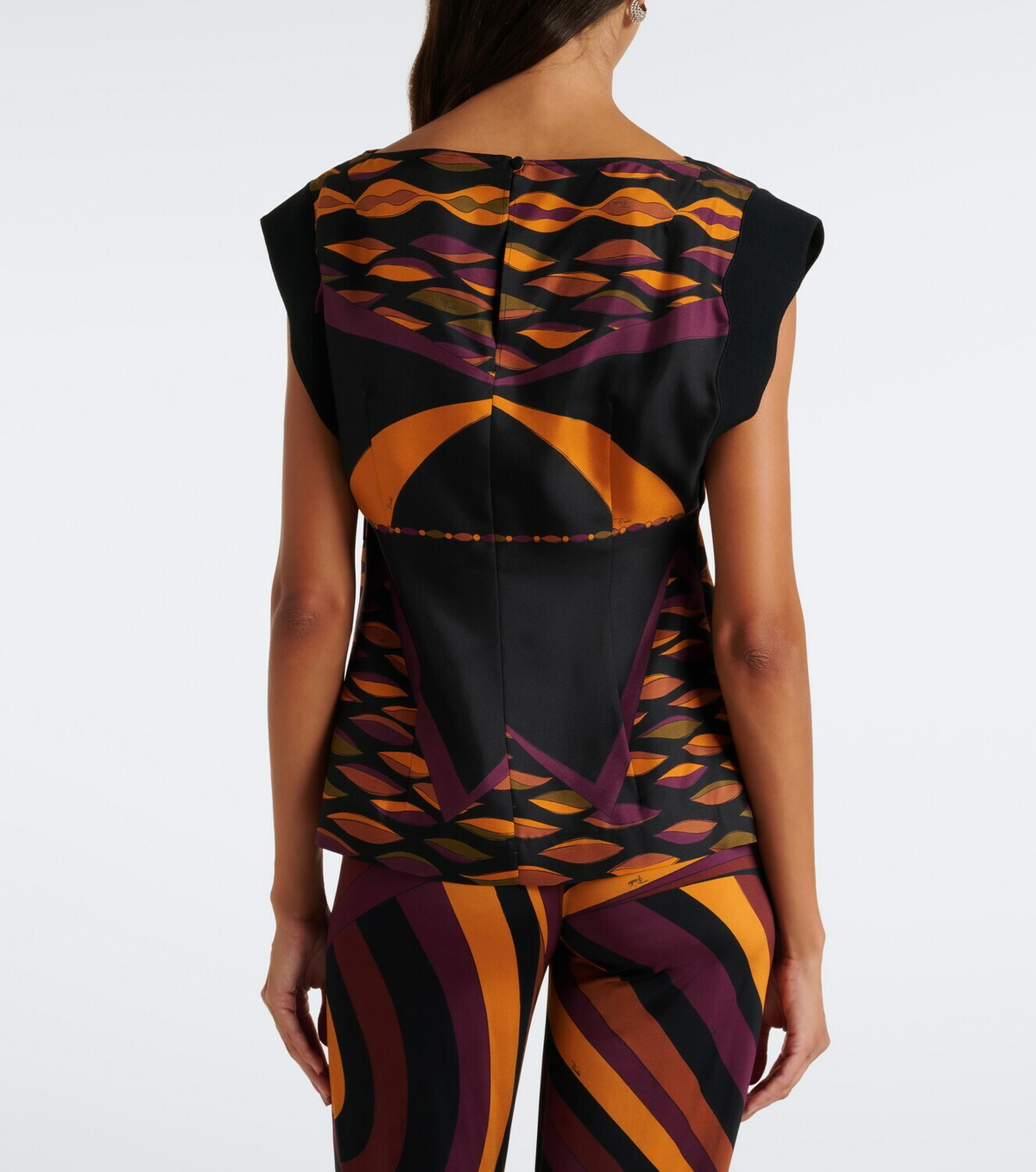 Pucci Dune silk twill top