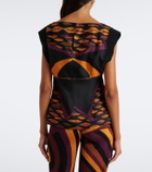 Pucci Dune silk twill top