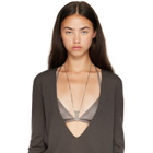 Rick Owens Crystal Trunk Charm Necklace