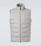 Herno Down-paneled silk and cashmere vest