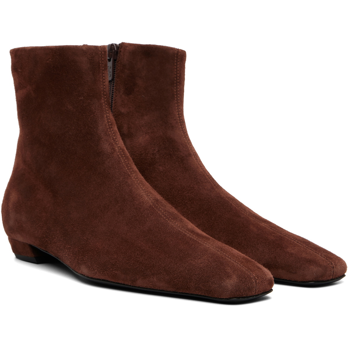 Proenza Schouler Brown Trap Flat Ankle Boots