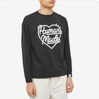 Human Made Men's Long Sleeve Heart T-Shirt in Black