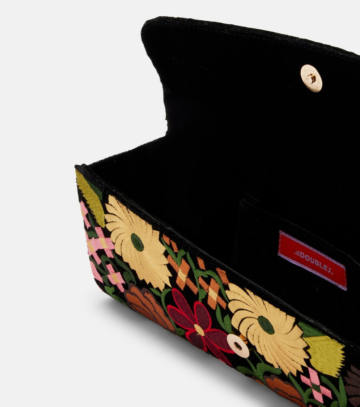 La DoubleJ Small embroidered clutch