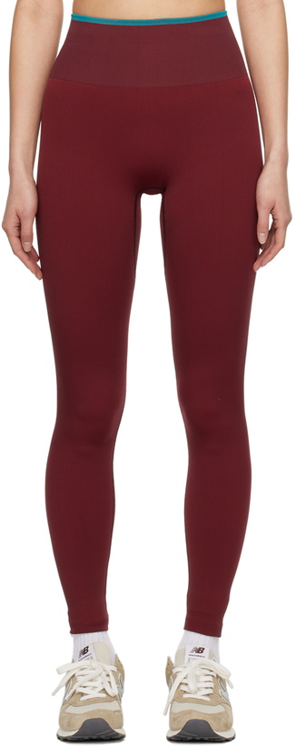 Photo: Outdoor Voices Burgundy Seamless 7/8 Leggings