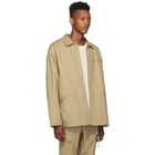 Essentials Beige Twill Work Shirt