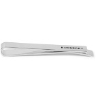 Burberry - Logo-Engraved Silver-Plated and Enamel Tie Clip - Silver