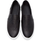 Kenzo Black K-Skate Slip-On Sneakers