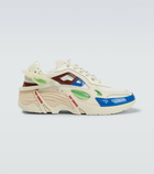 Raf Simons - Cylon-21 leather-trimmed sneakers