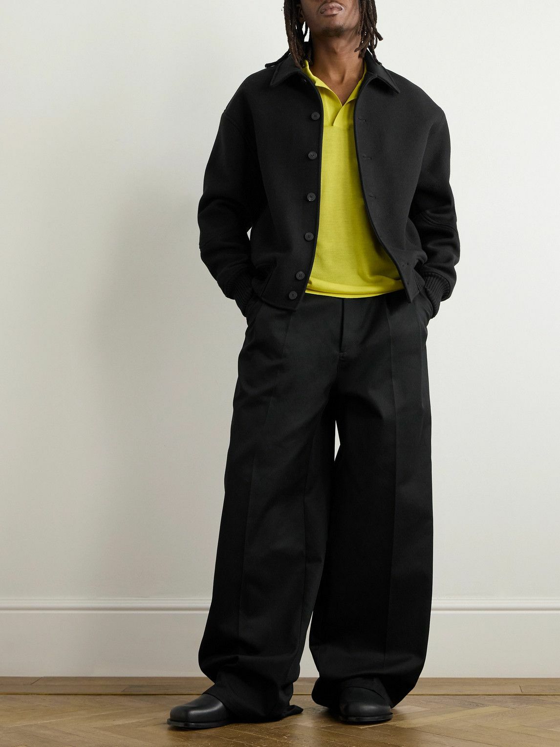 Jacquemus - Feltro Wool-Felt Bomber Jacket - Black