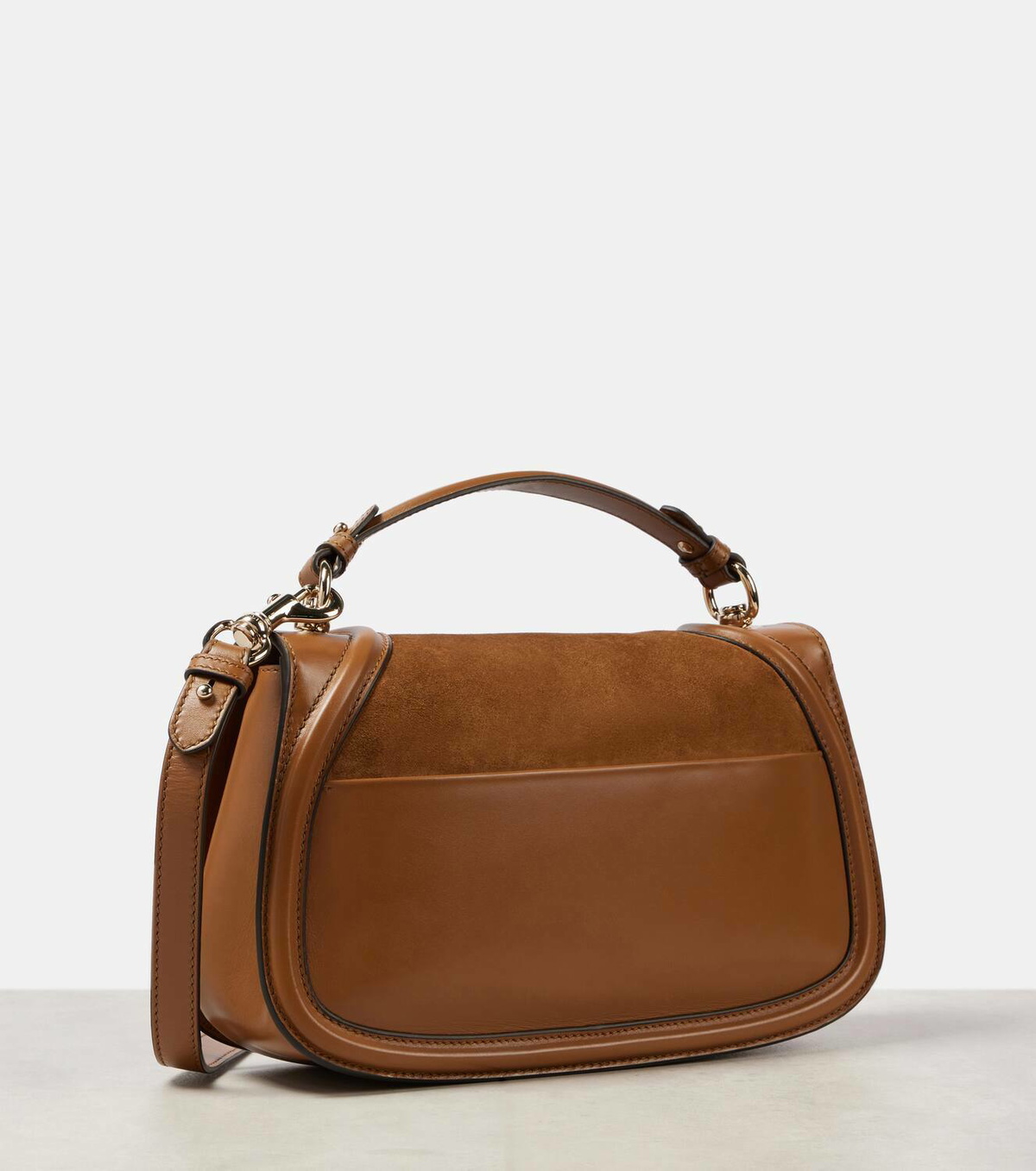 ハンドバッグ Gucci Gucci Blondie Medium Handbag In Suede 815719_CAAAU_3027_001_076_0000