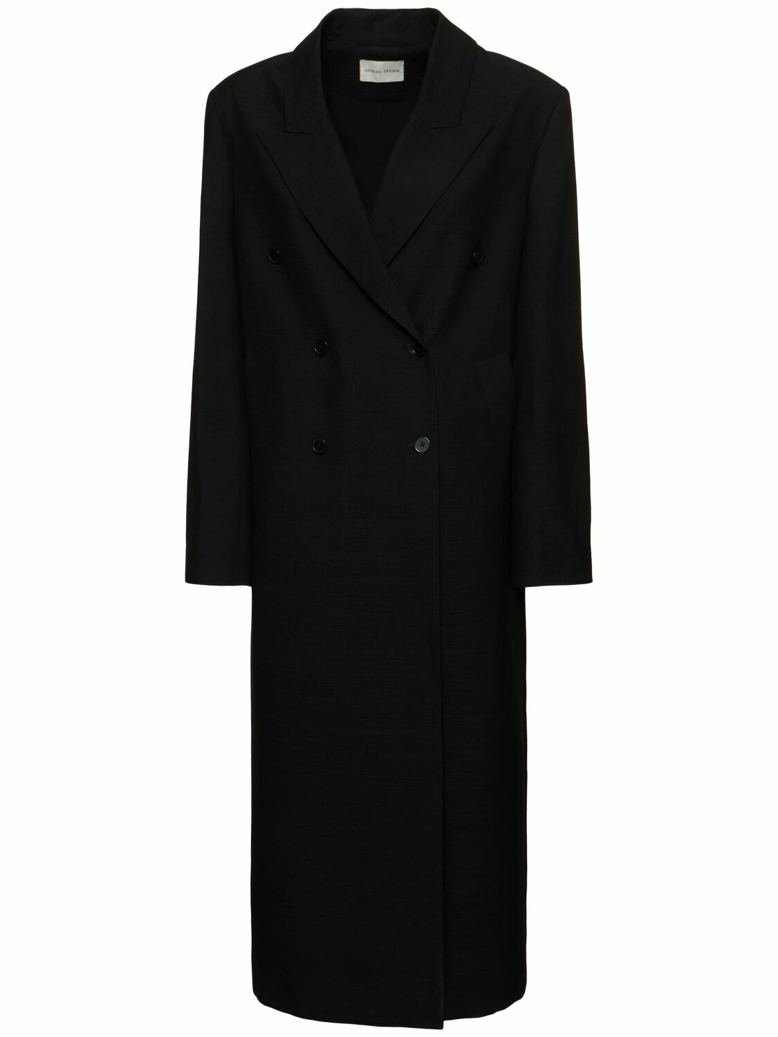 LOULOU STUDIO Temo Double Breast Viscose Coat Loulou Studio