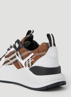 Burberry - Sean Check Sneakers in Brown