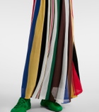 Loewe Ribbed-knit striped maxi dress