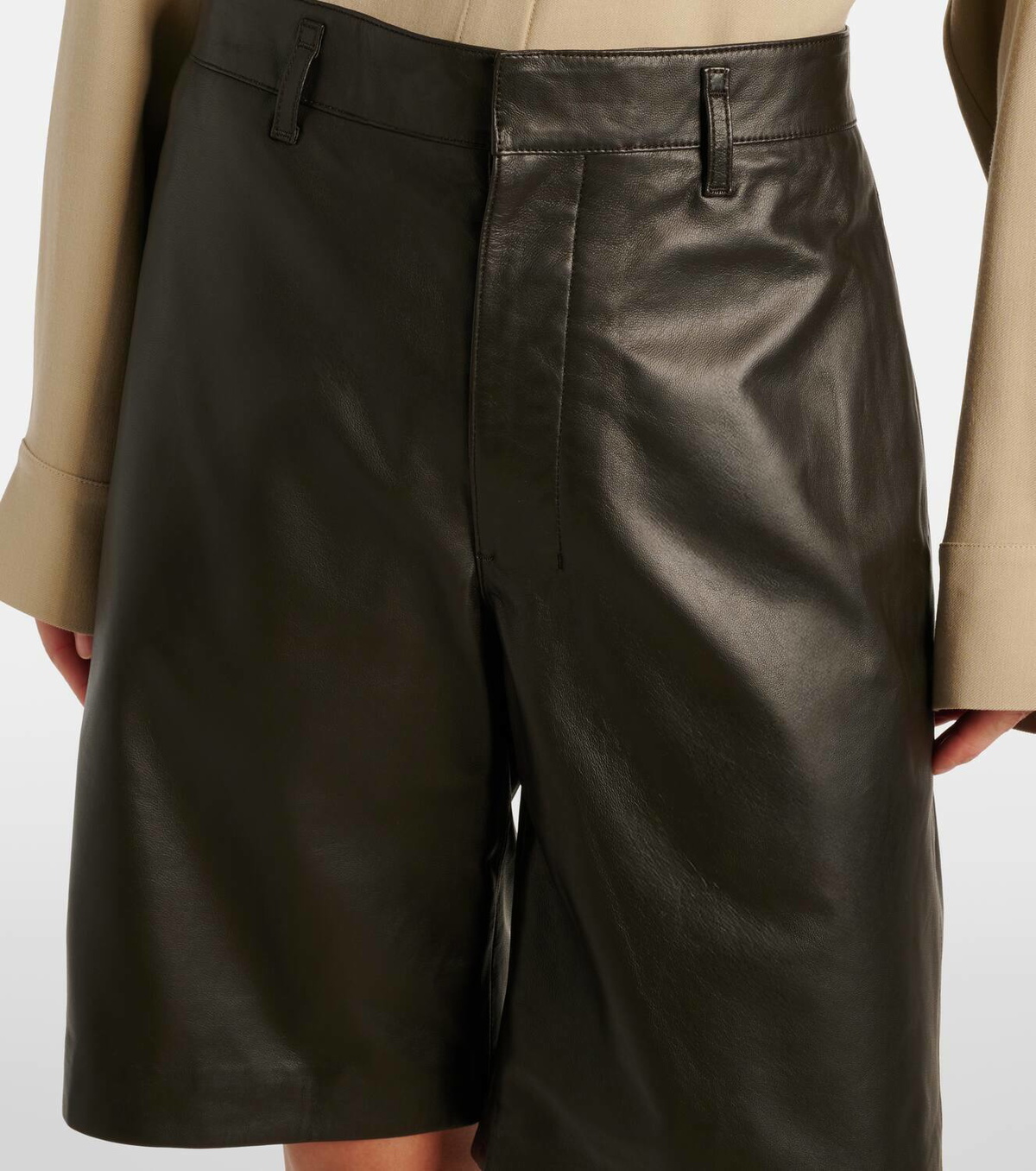 Lemaire Leather shorts