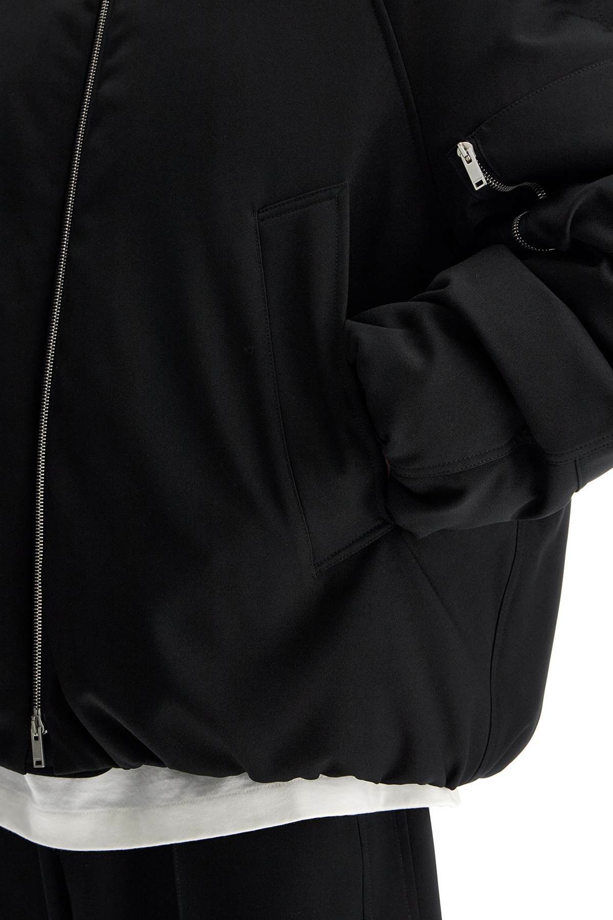 JIL SANDER padded feather bomber jacket Black Jil Sander