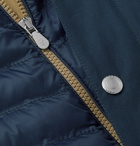 Brunello Cucinelli - Cotton-Twill and Quilted Shell Down Jacket - Blue