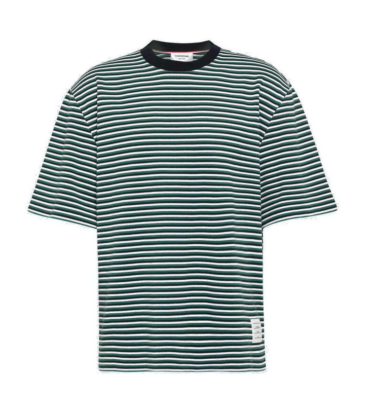 Photo: Thom Browne Striped oversized cotton T-shirt