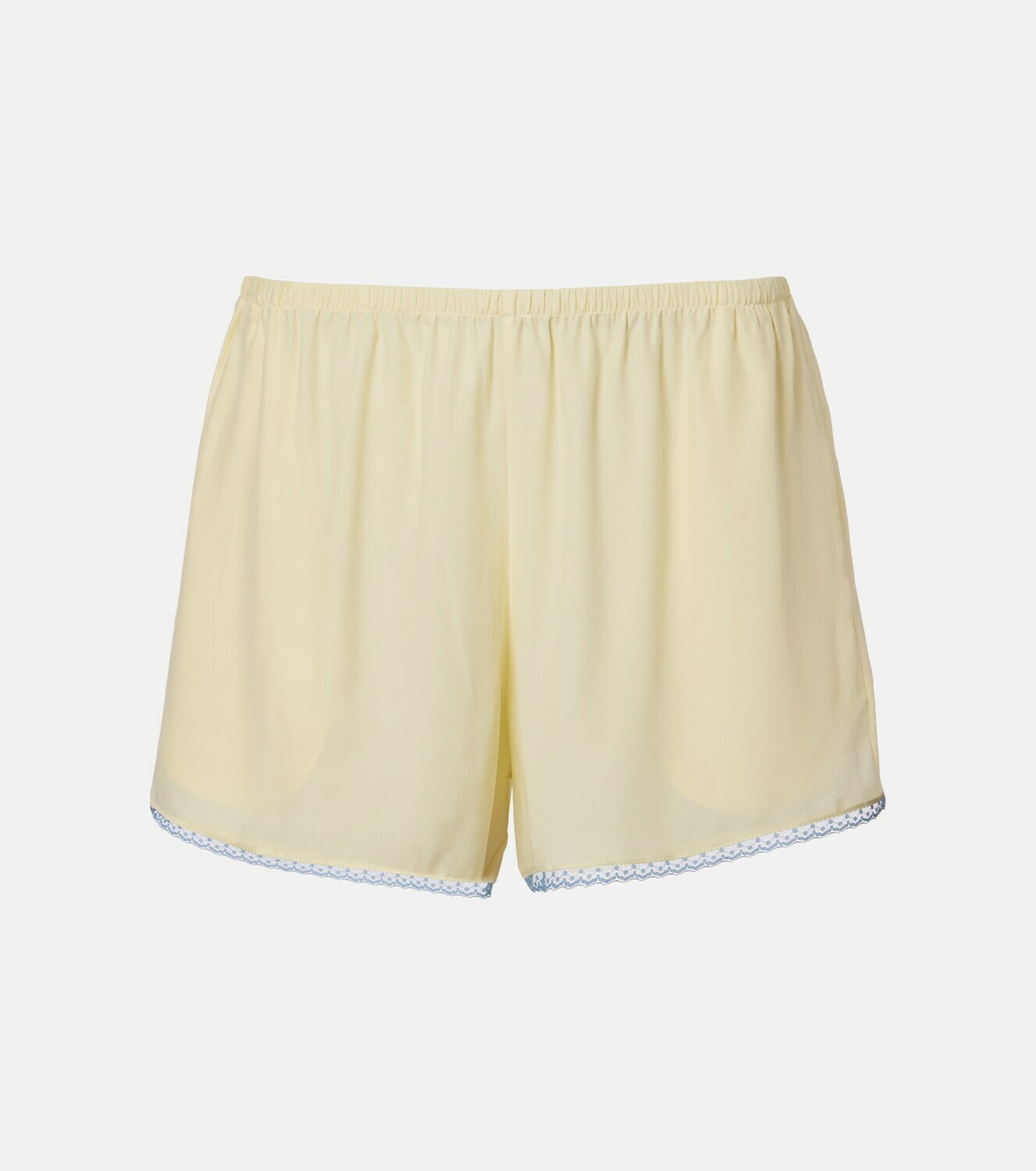 SIR Lace-trimmed silk shorts