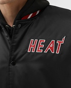 Mitchell & Ness Nba Heavyweight Satin Jacket Miami Heat Black - Mens - College Jackets/Team Jackets