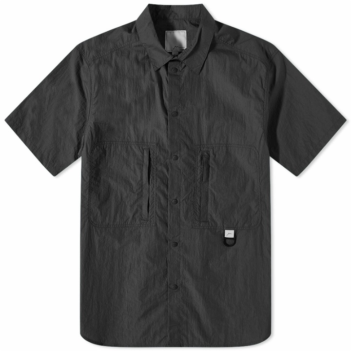 Photo: CAYL Men's Short Sleeve Nylon Hiker Shirt in Black