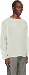 South2 West8 Off-White Semi-Sheer Long Sleeve T-Shirt